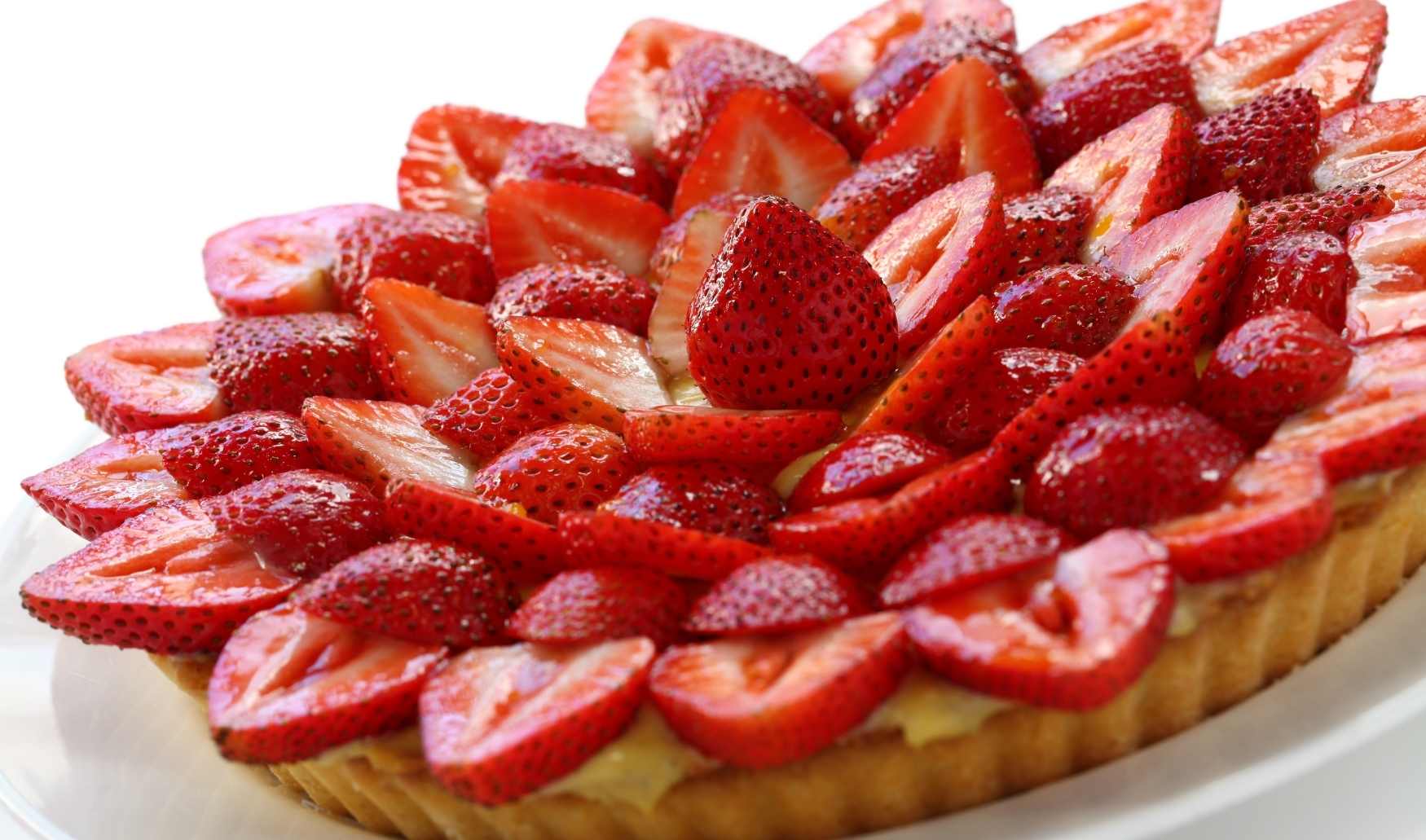 Crostata di fragole con frolla all'olio evo