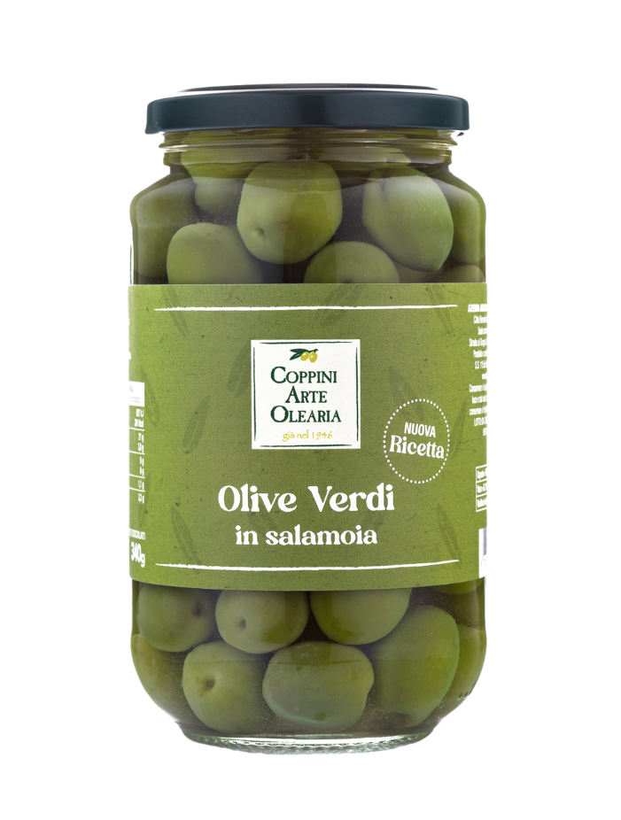 Vaso olive verdi in salamoia Coppini Arte Olearia