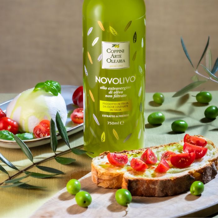 Bruschette con Olio extravergine e pomodorini merenda mediterranea 