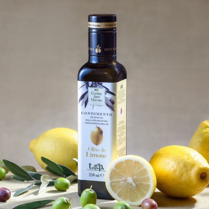 Bottiglia di olio al limone Coppini Arte Olearia