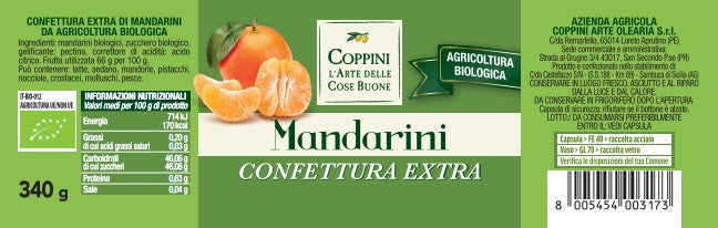 Confettura di mandarini biologica